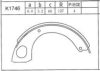 NISSA 3611099002 Brake Shoe Set, parking brake